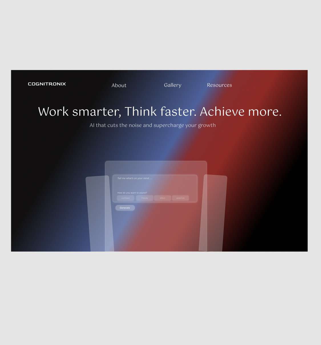 Cognitronix for the AI site 